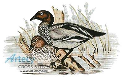 cross stitch pattern Australian Wood Ducks