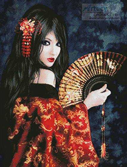 cross stitch pattern Chio-Chio-San