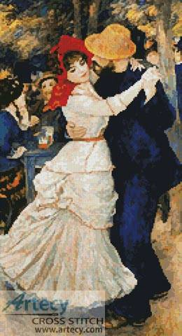 cross stitch pattern Dance at Bougival