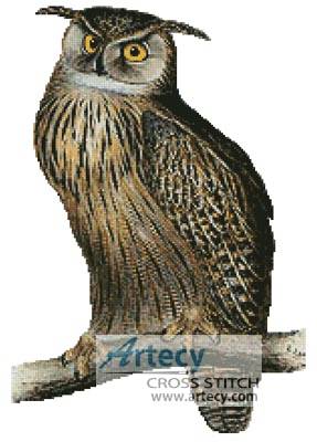 cross stitch pattern Eagle Owl