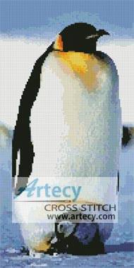 cross stitch pattern Emperor Penguin