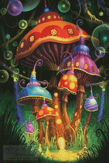 cross stitch pattern Enchanted Evening