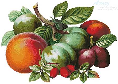 cross stitch pattern Fruits 2