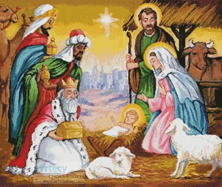 cross stitch pattern Gifts for the Newborn King