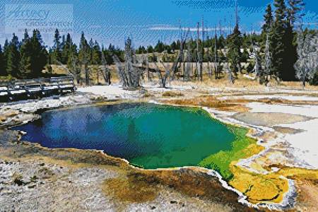 cross stitch pattern Hot Springs