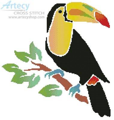 cross stitch pattern Toucan