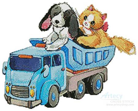 cross stitch pattern Pet Playtime