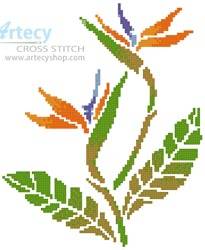cross stitch pattern Little Bird of Paradise
