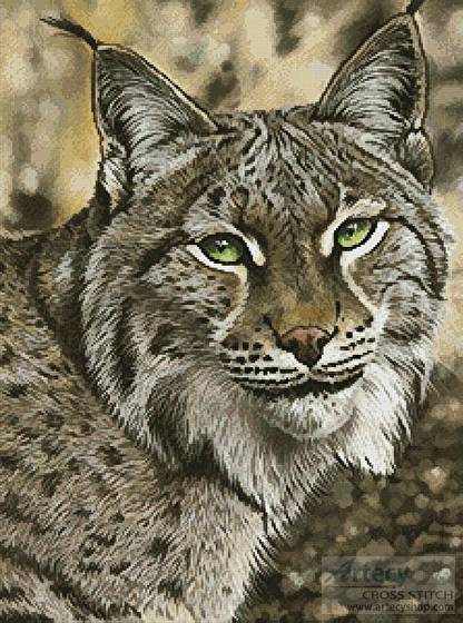 cross stitch pattern The Lynx Effect