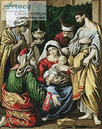 cross stitch pattern Magi making Symbolic Offerings