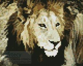 cross stitch pattern Mini Lion 4