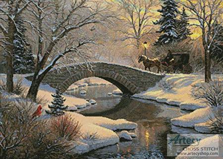 cross stitch pattern Evening Romance