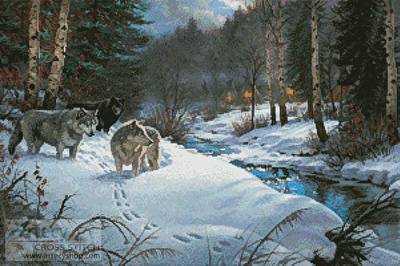 cross stitch pattern Valley of Shadows