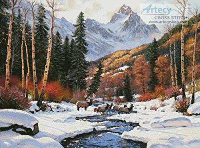 cross stitch pattern Winter Blanket