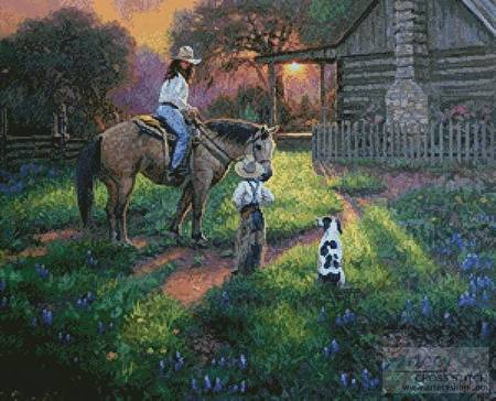 cross stitch pattern Mother's Work is never done