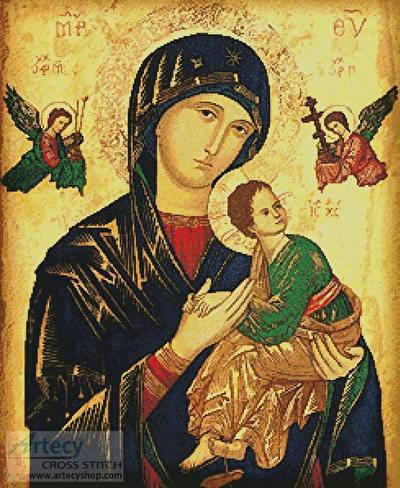 cross stitch pattern Our Lady of Perpetual Help