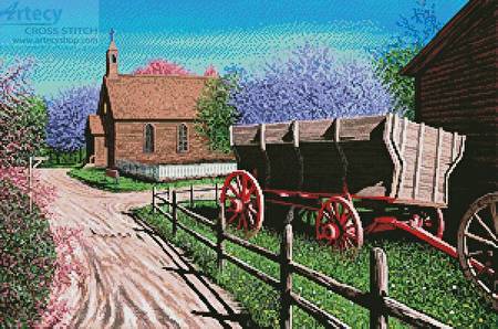 cross stitch pattern Orchard Prairie