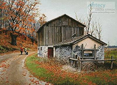 cross stitch pattern Autumn's Pastime