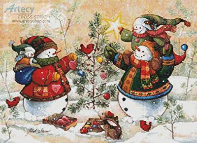 cross stitch pattern Holiday Sparkle