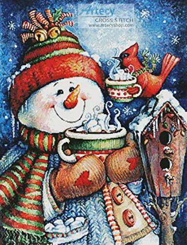 cross stitch pattern Warm Wishes