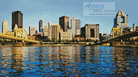 cross stitch pattern Pittsburgh Day