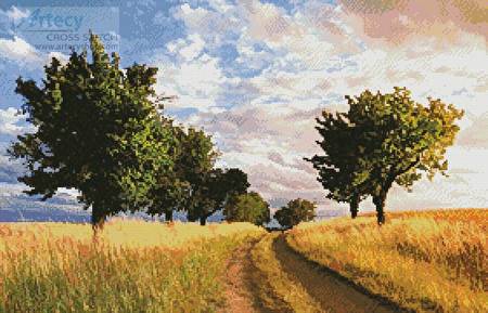 cross stitch pattern Path Through the Trees
