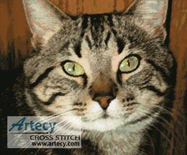 cross stitch pattern Purr