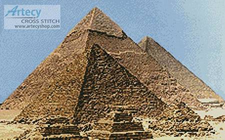 cross stitch pattern Pyramids 