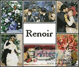 cross stitch pattern Renoir Sampler