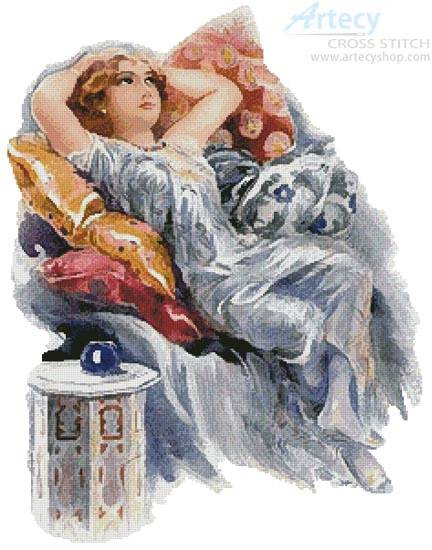 cross stitch pattern Resting