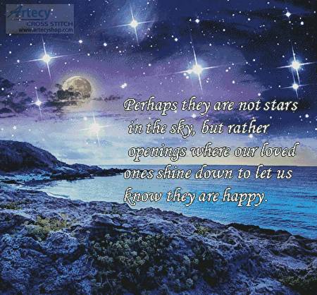 cross stitch pattern Stars in the Sky