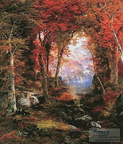 cross stitch pattern The Autumnal Woods (Large)