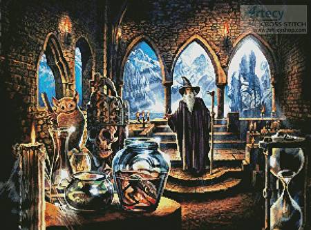 cross stitch pattern The Wizards Castle