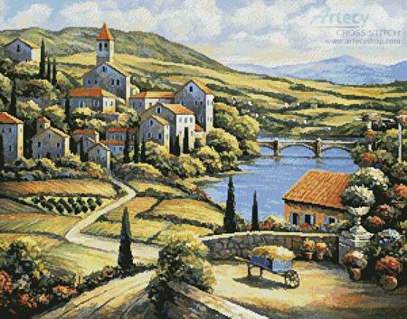 cross stitch pattern The Village A