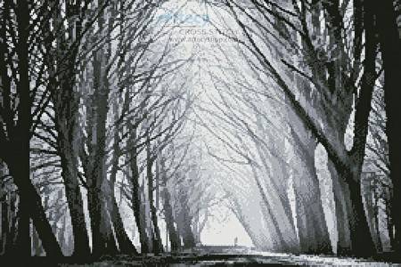 cross stitch pattern Winter in Amsterdam