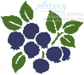 cross stitch pattern Blueberries