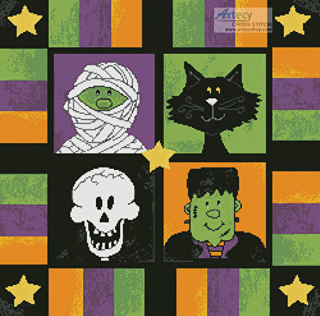 cross stitch pattern Boo to You Square