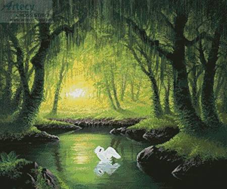 cross stitch pattern Beautiful Woodland