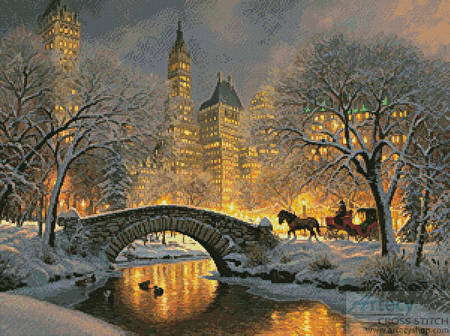 cross stitch pattern Carriage Park