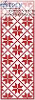 cross stitch pattern Christmas Bookmark