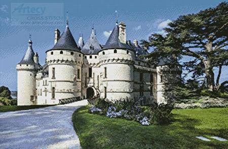 cross stitch pattern Chateau de Chaumont