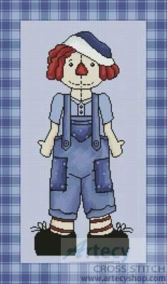 cross stitch pattern Country Andy