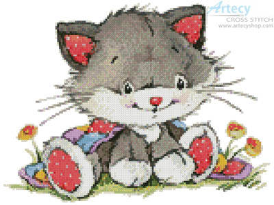 cross stitch pattern Cute Kitty