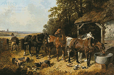 cross stitch pattern End of a Long Day