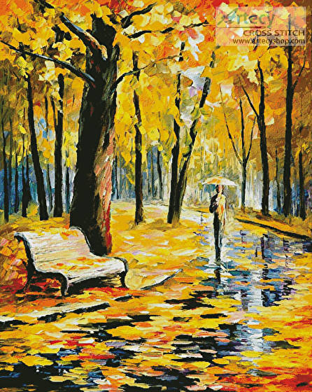 cross stitch pattern Fall Rain (Large)