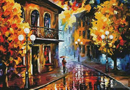cross stitch pattern Fall Rain 2 (Large)