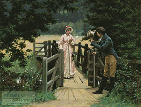 cross stitch pattern The Gallant Suitor