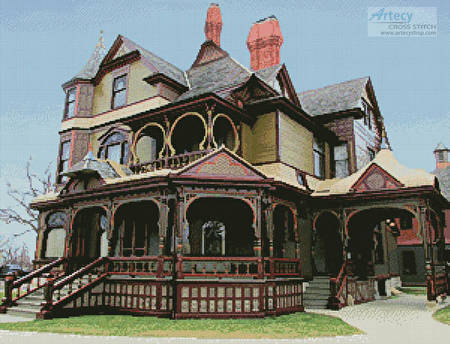 cross stitch pattern Hackley House