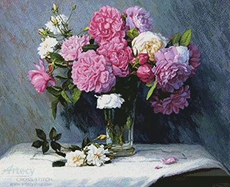 cross stitch pattern Kathryn Roses