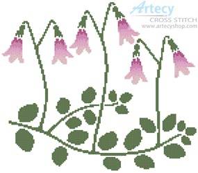cross stitch pattern Linnea Flowers
